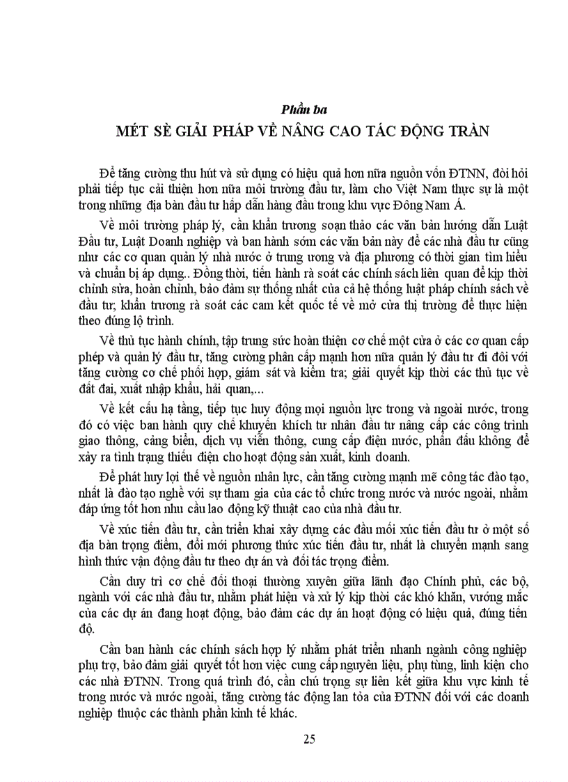 image for page Tác động tràn của FDI đến khu vực kinh tế trong nước