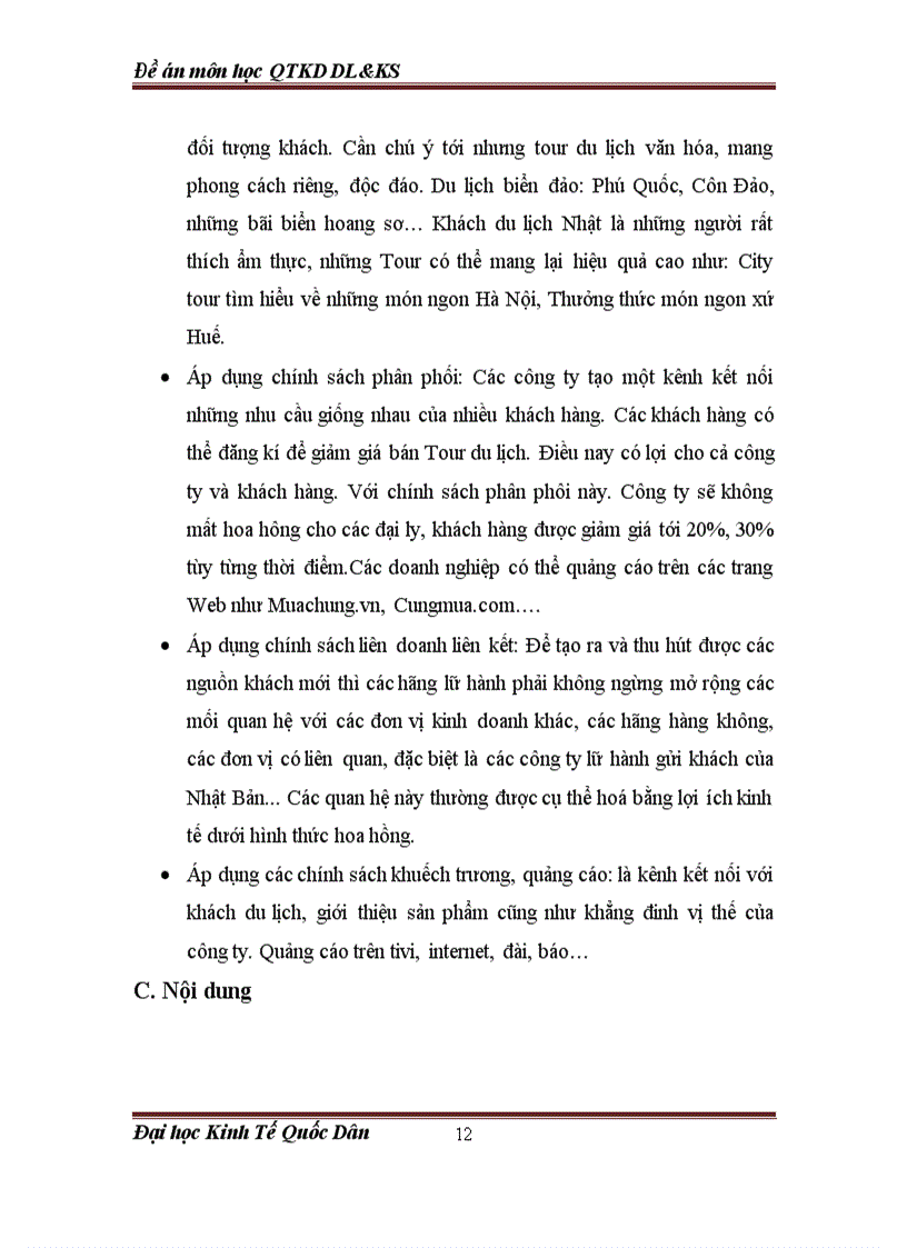 image for page Đặc điểm tiêu dùng của khách du lịch Nhật Bản tại Việt Nam và một số biện pháp thu hút khách du lịch Nhật bản đối với công ty du lịch