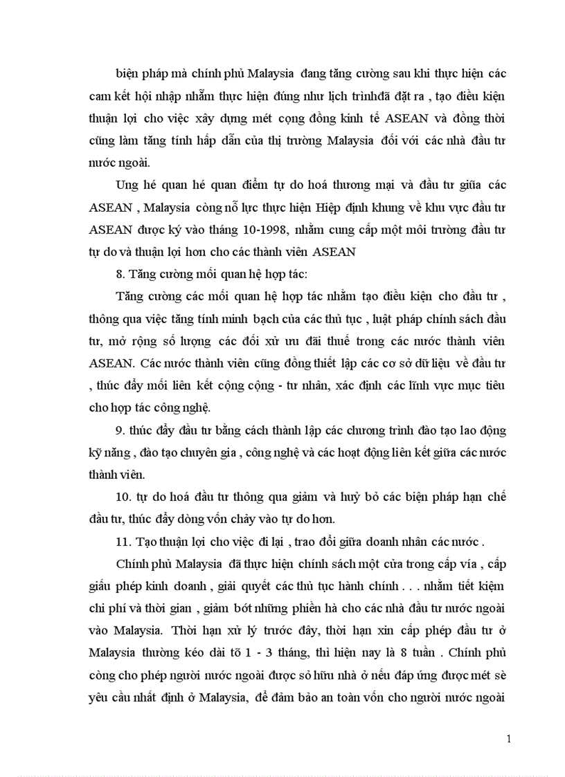 image for page Chính sách đầu tư của Malaixia 1