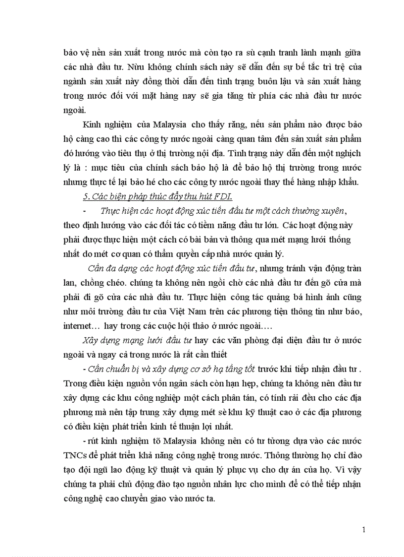 image for page Chính sách đầu tư của Malaixia 1