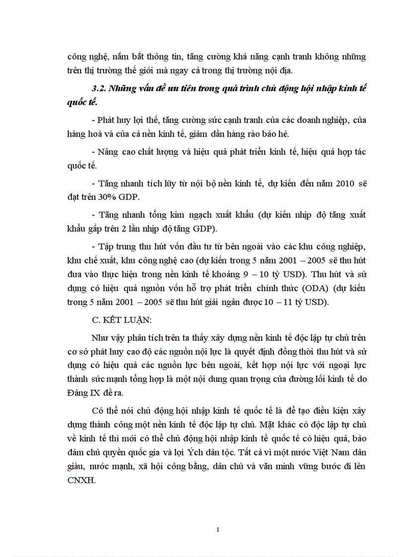 image for page Xây dựng một nền kinh tế độc lập tự chủ đi đôi với chủ động hội nhập kinh tế quốc tế