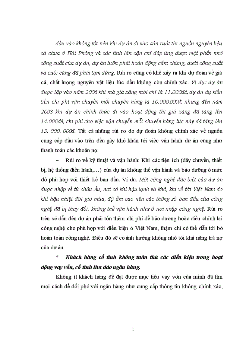 image for page Quản lý rủi ro các dự án đầu tư tại Ngân hàng Đầu tư và Phát triển Chi nhánh Hà Nội 1