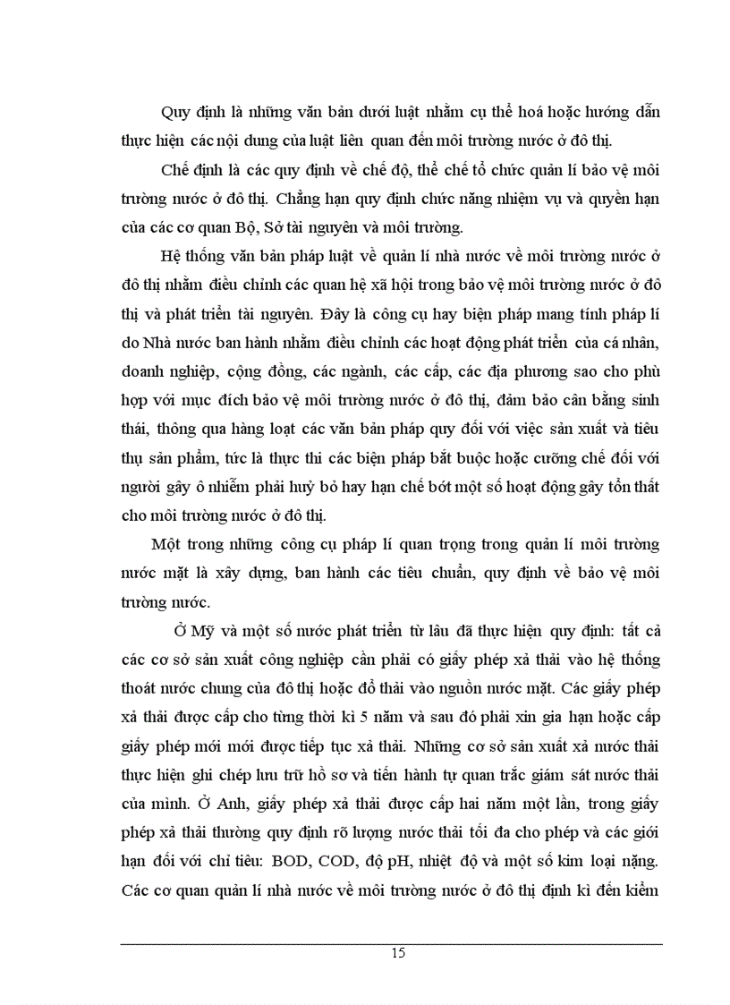 image for page Thực trạng và giải pháp của nhà nước trong việc giải quyết vấn đề môi trường nước ở đô thị hiện nay
