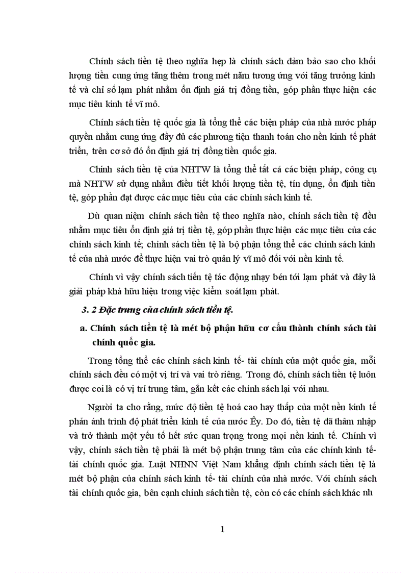 image for page Sử dụng chính sách tiền tệ nhằm kiểm soát lạm phát 1