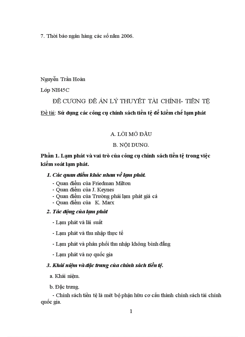 image for page Sử dụng chính sách tiền tệ nhằm kiểm soát lạm phát 1