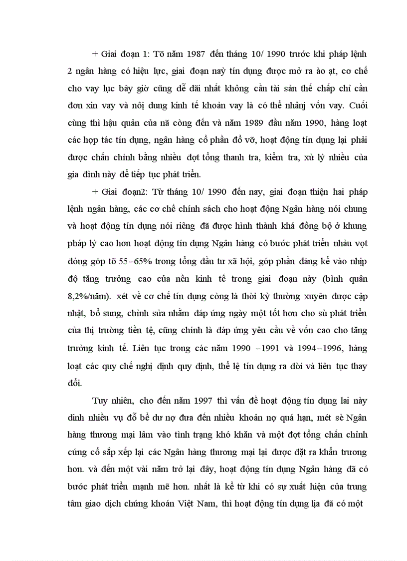 image for page Thực trạng và các nguyên nhân về rủi ro tín dụng trong các Ngân hàng thương mại ở Việt Nam