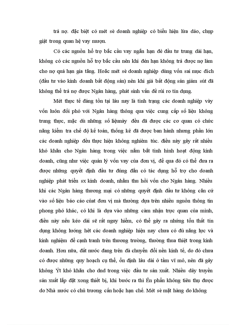 image for page Thực trạng và các nguyên nhân về rủi ro tín dụng trong các Ngân hàng thương mại ở Việt Nam