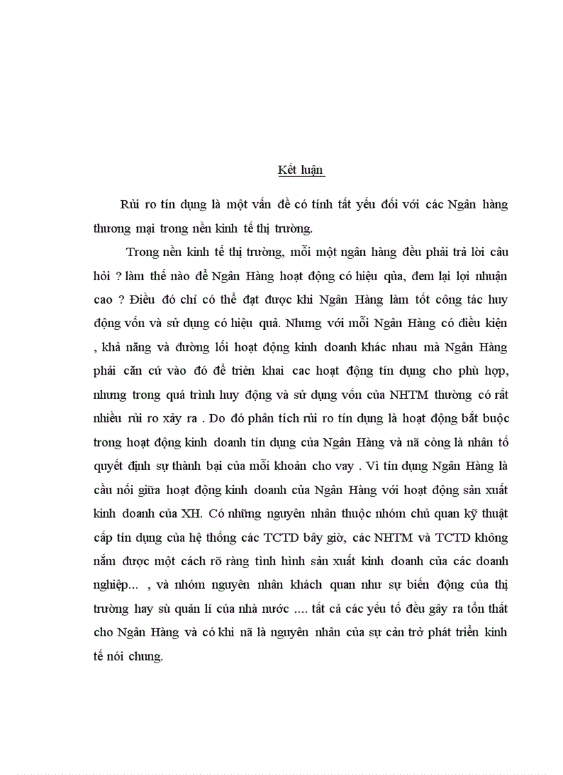 image for page Thực trạng và các nguyên nhân về rủi ro tín dụng trong các Ngân hàng thương mại ở Việt Nam