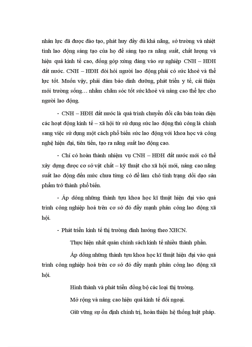 image for page Vai trò của lực lượng sản xuất trong đời sống xã hội và sự vận dụng của Đảng vào quá trình công nghiệp hoá hiện đại hoá ở Việt Nam hiện nay 1