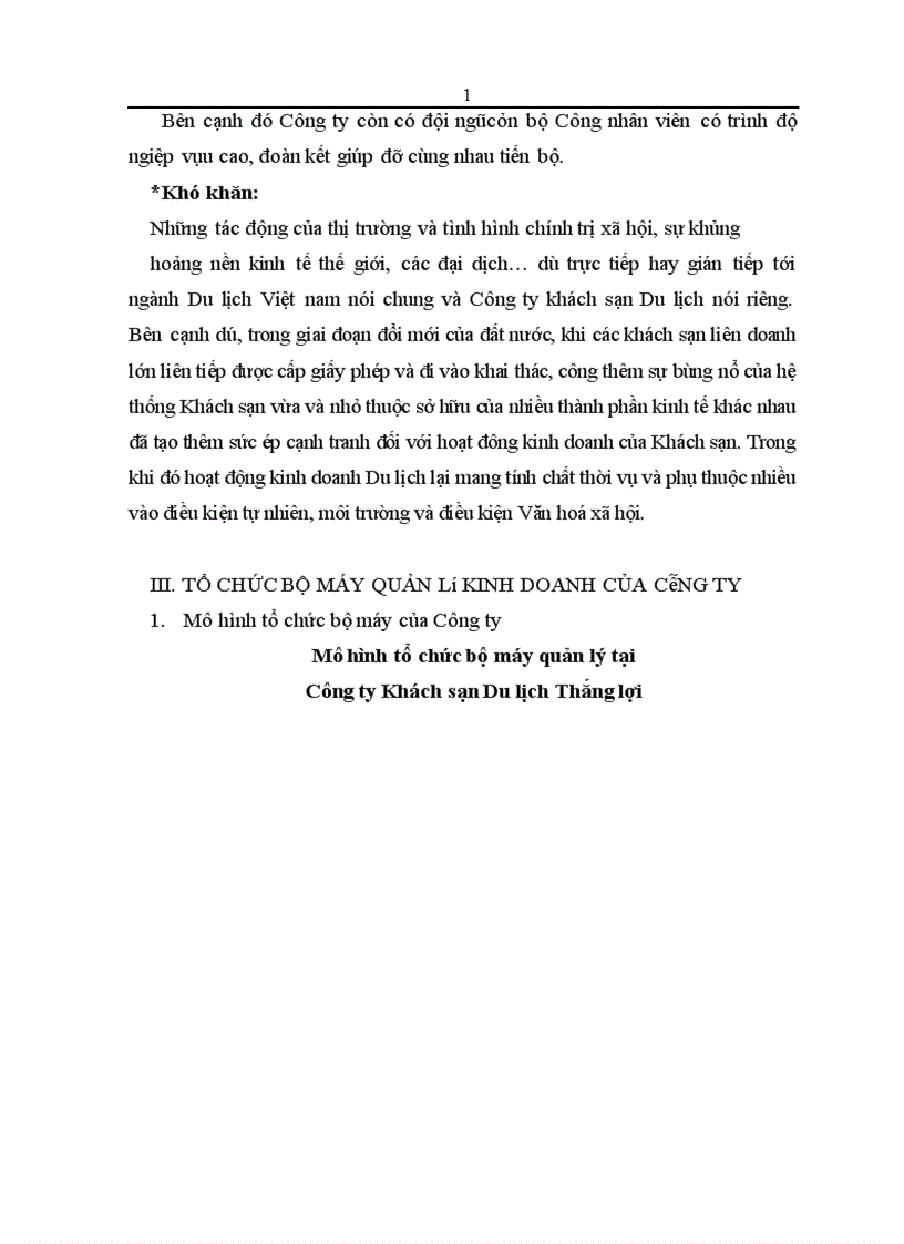 image for page Thực trạng và giải pháp hoàn thiện kế toán chi phí sản xuất và giá thành hoạt động kinh doanh dịch vụ buồng ngủ tại Công ty Khách sạn Du lịch Thắng Lợi 1