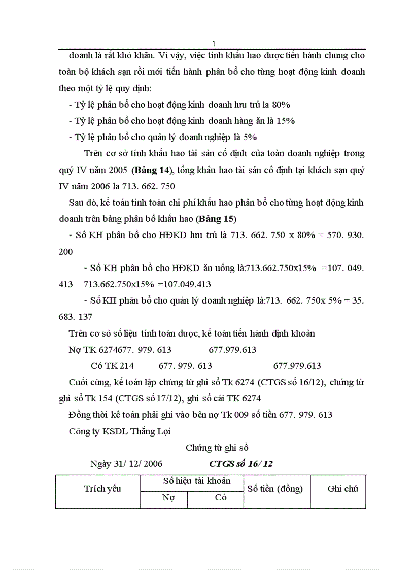 image for page Thực trạng và giải pháp hoàn thiện kế toán chi phí sản xuất và giá thành hoạt động kinh doanh dịch vụ buồng ngủ tại Công ty Khách sạn Du lịch Thắng Lợi 1