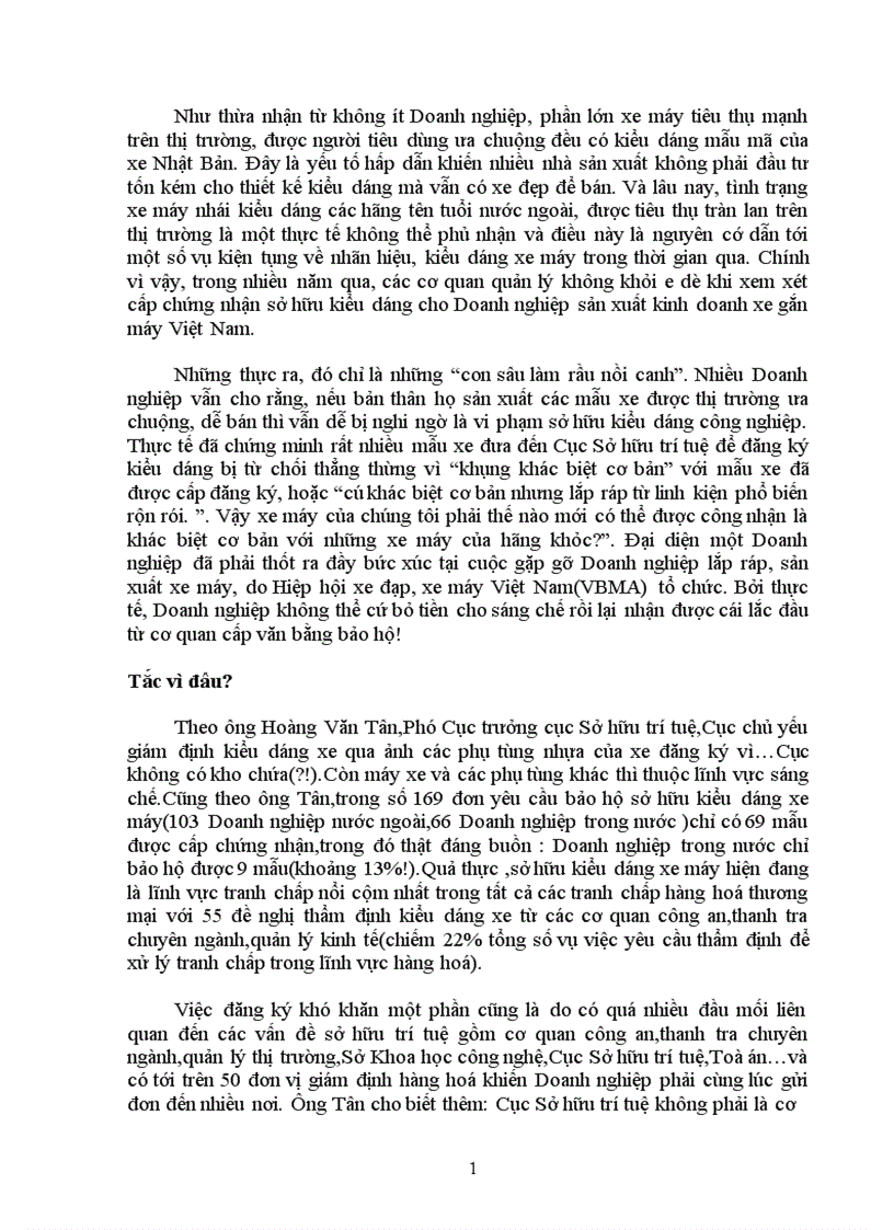 image for page vận dụng phạm trù nội dung và hình thức áp dụng vào quá trình sản xuất kinh doanh trong việc phát triển xe máy trên thị trường việt nam