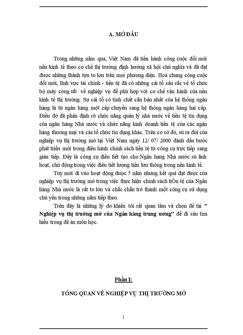 image for page Nghiệp vụ thị trường mở của Ngân hàng trung ương 1