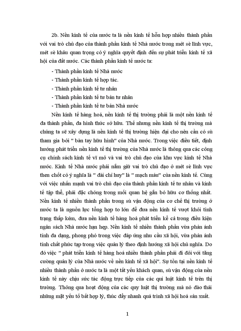 Vai trò kinh tế của Nhà nước trong nền kinh tế thị trường định hướng x hội chủ nghĩa ở nước ta hiện nay 1