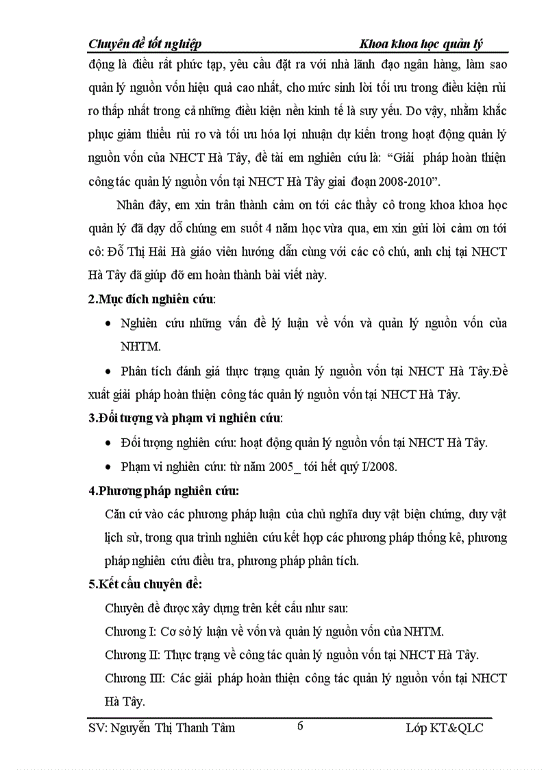 image for page Giải pháp hoàn thiện công tác quản lý nguồn vốn tại NHCT Hà Tây giai đoạn 2008 2010