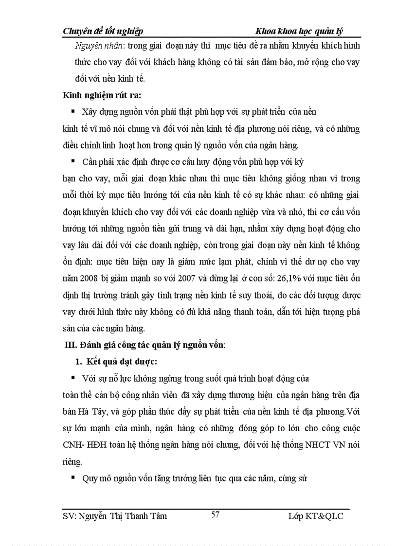 image for page Giải pháp hoàn thiện công tác quản lý nguồn vốn tại NHCT Hà Tây giai đoạn 2008 2010