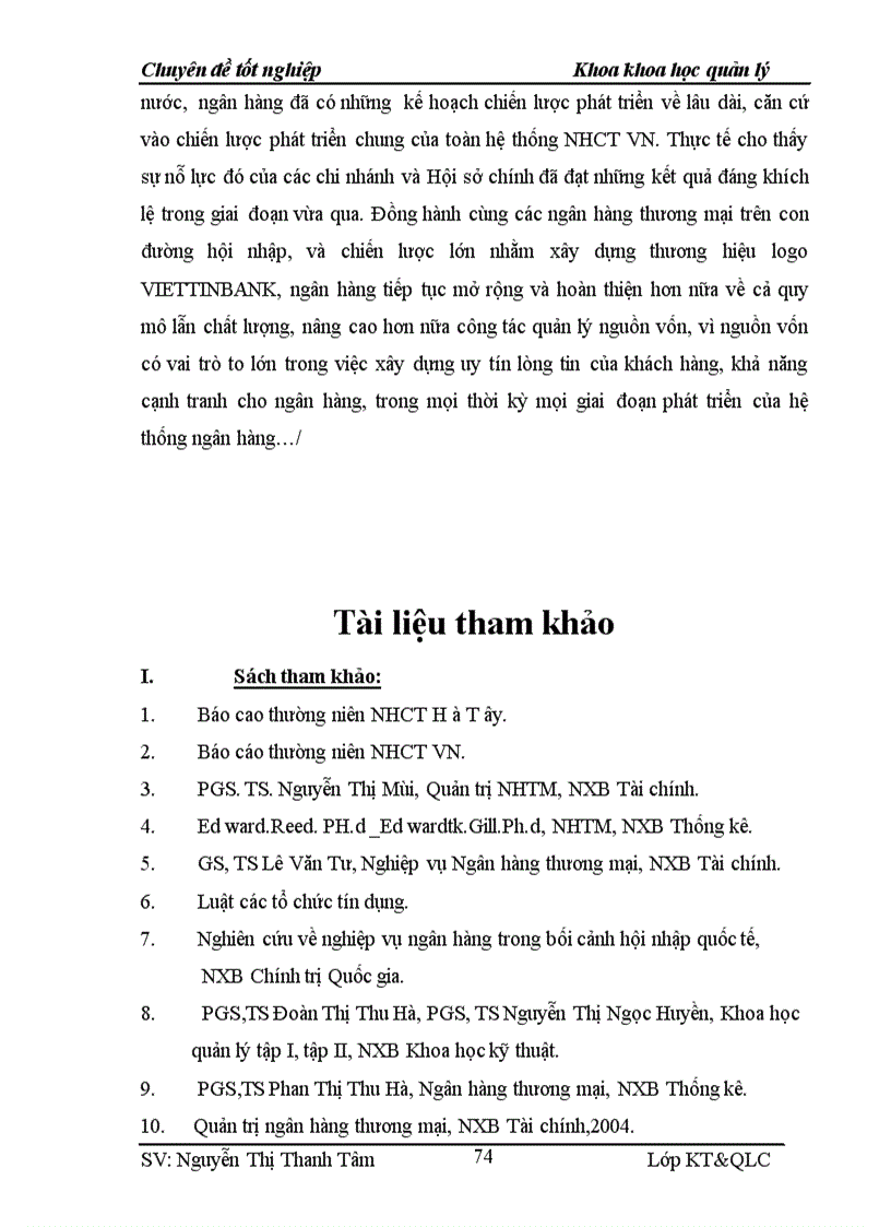 image for page Giải pháp hoàn thiện công tác quản lý nguồn vốn tại NHCT Hà Tây giai đoạn 2008 2010
