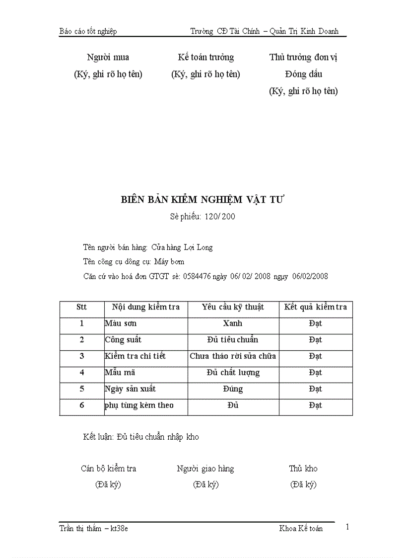 image for page Kế toán Nguyên vật liệu Công cụ dụng cụ Tại Công ty Cổ Phần Xây Lắp Điện Công Nghiệp 1