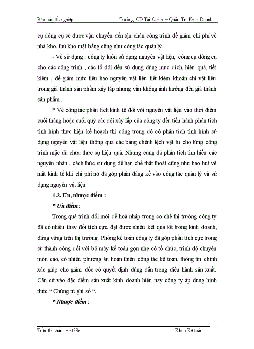 image for page Kế toán Nguyên vật liệu Công cụ dụng cụ Tại Công ty Cổ Phần Xây Lắp Điện Công Nghiệp 1