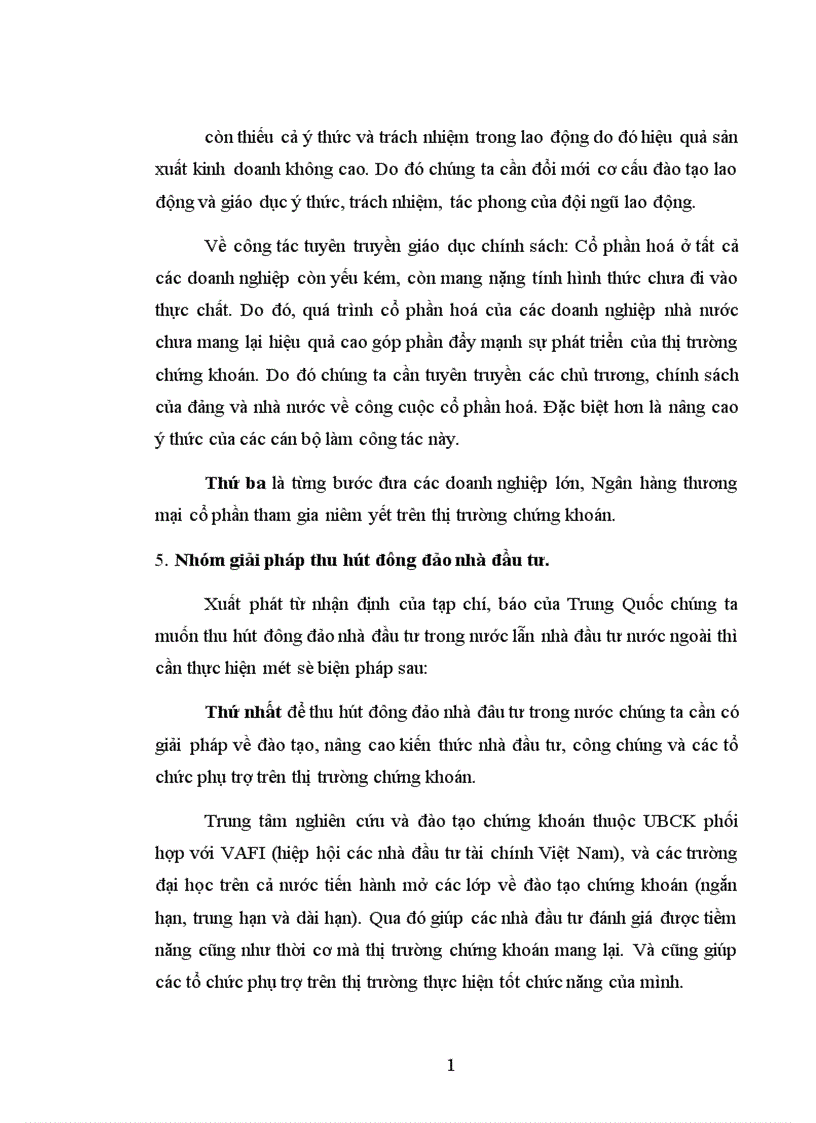image for page Thực trạng thị trường chứng khoán Việt Nam và giải pháp nâng cao hoạt động của thị trường này 1