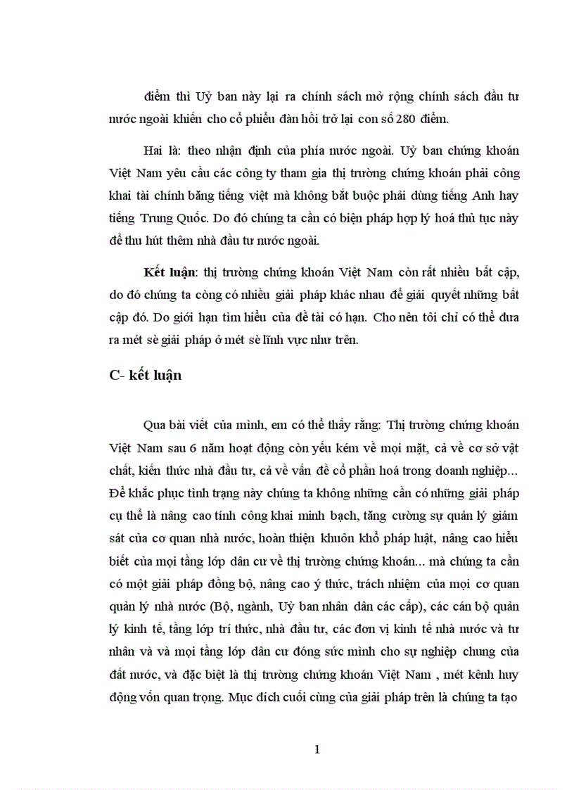 image for page Thực trạng thị trường chứng khoán Việt Nam và giải pháp nâng cao hoạt động của thị trường này 1