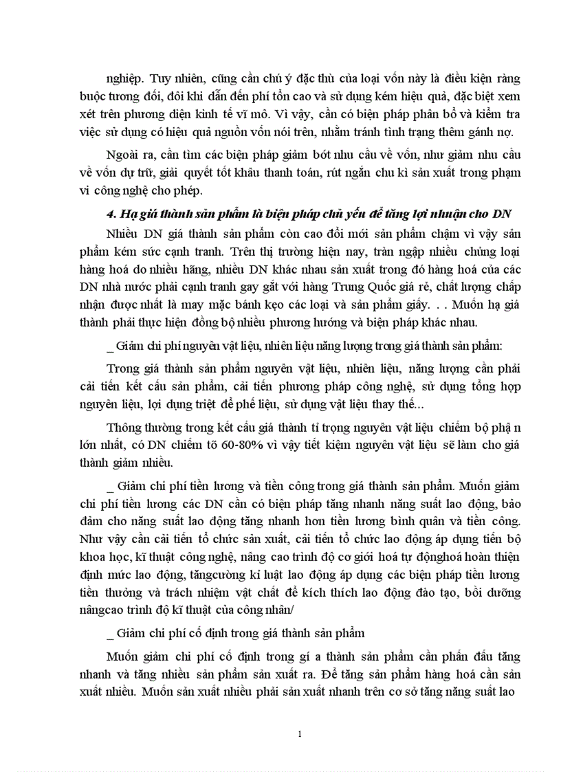 image for page Một số giải pháp nâng cao hiệu quả sử dụng vốn trong các doanh nghiệp Nhà nước 1
