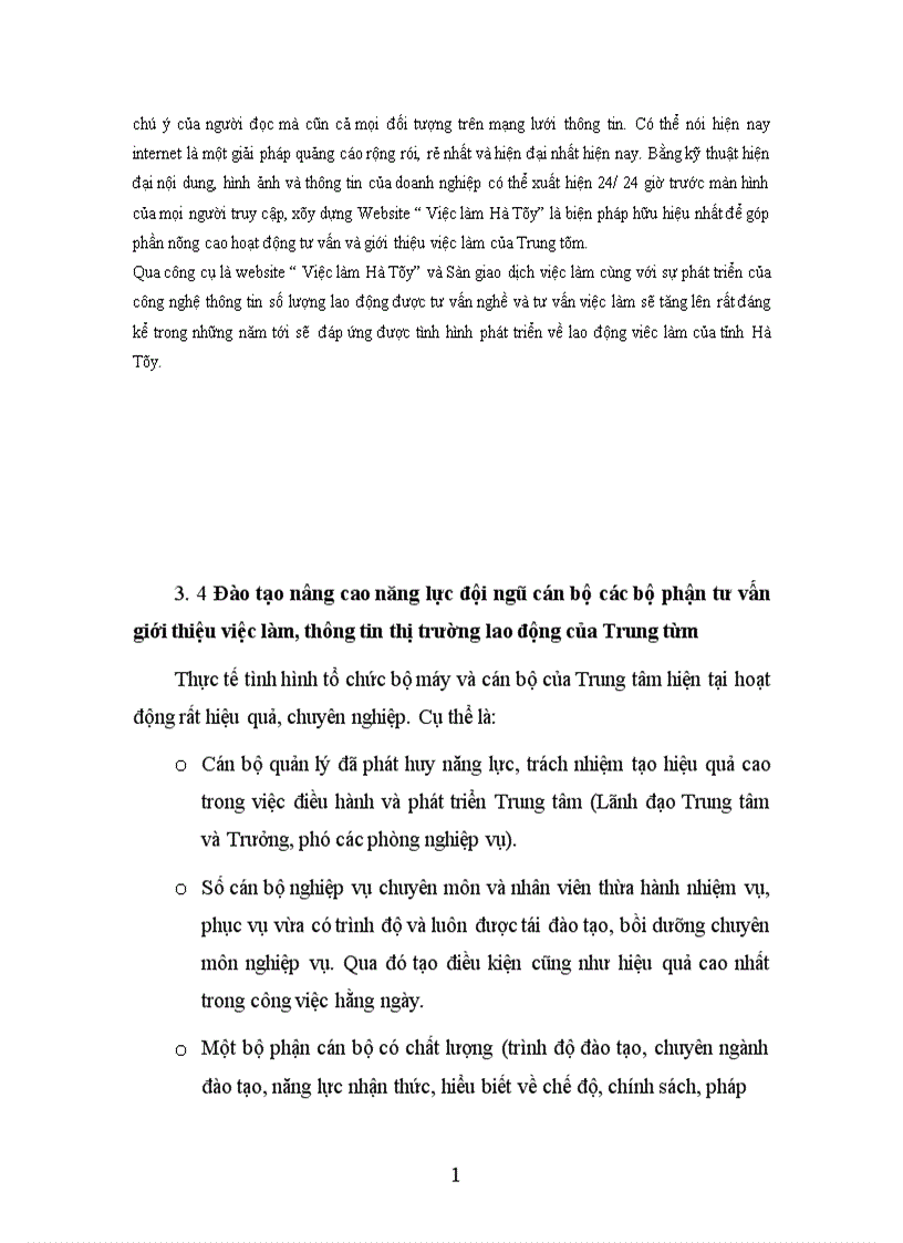 image for page Đánh giá và nâng cao năng lực của Trung tâm Giới thiệu việc làm tỉnh Hà Tây 1