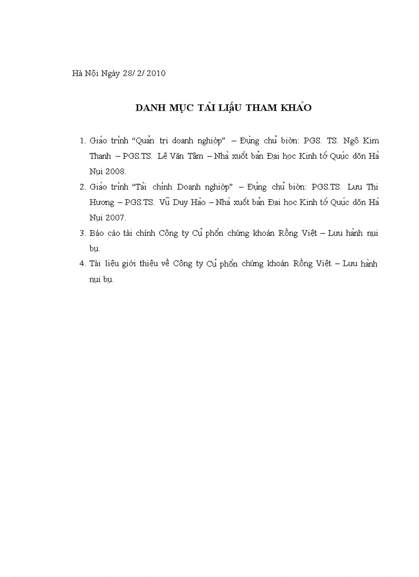 image for page Báo cáo thực tập tại Công ty Cô phâ n chứng khoán Rồng Việt