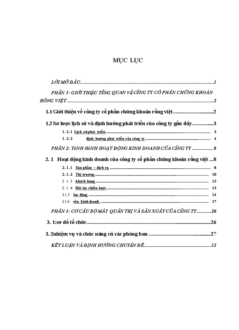 image for page Báo cáo thực tập tại Công ty Cô phâ n chứng khoán Rồng Việt