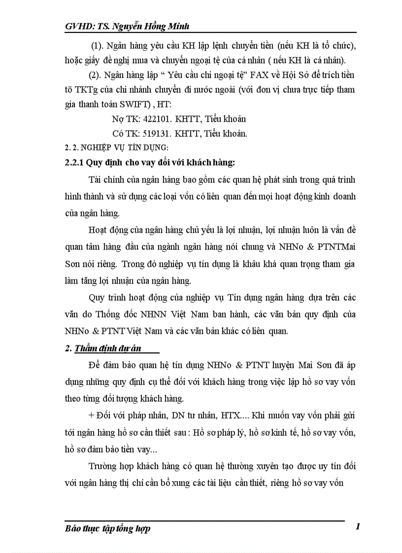 image for page Báo cáo thực tập tại NHNo PTNT Huyện Mai Sơn