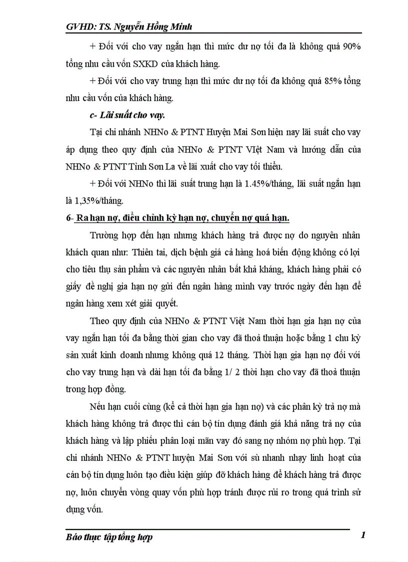 image for page Báo cáo thực tập tại NHNo PTNT Huyện Mai Sơn