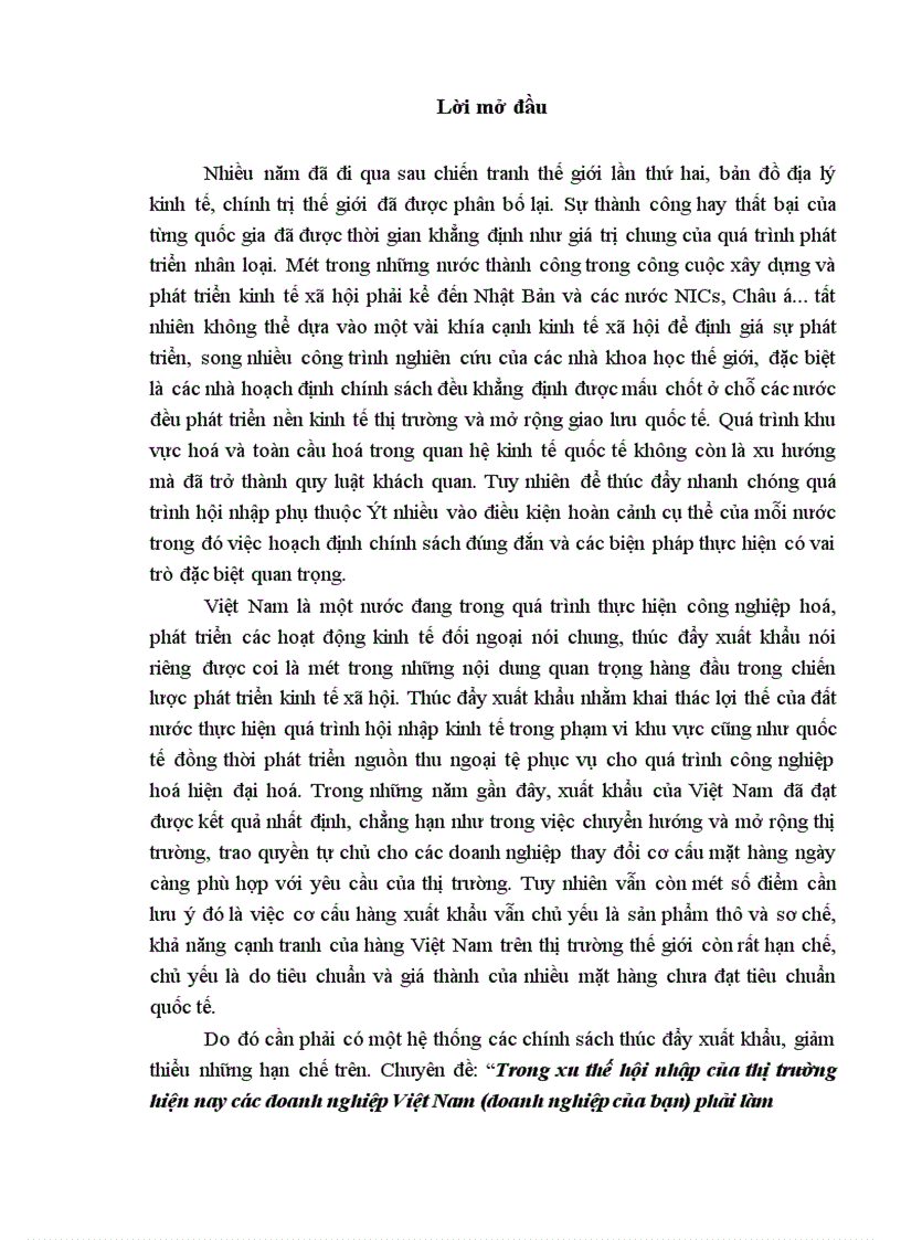 image for page Trong xu thế hội nhập của thị trường hiện nay các doanh nghiệp Việt Nam doanh nghiệp của bạn phải làm những gì để nâng cao chất lượng hàng hoá và bắt kịp thị trường 1