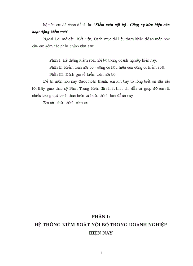 image for page Kiểm toán nội bộ Công cụ hữu hiệu của hoạt động kiểm soát 1