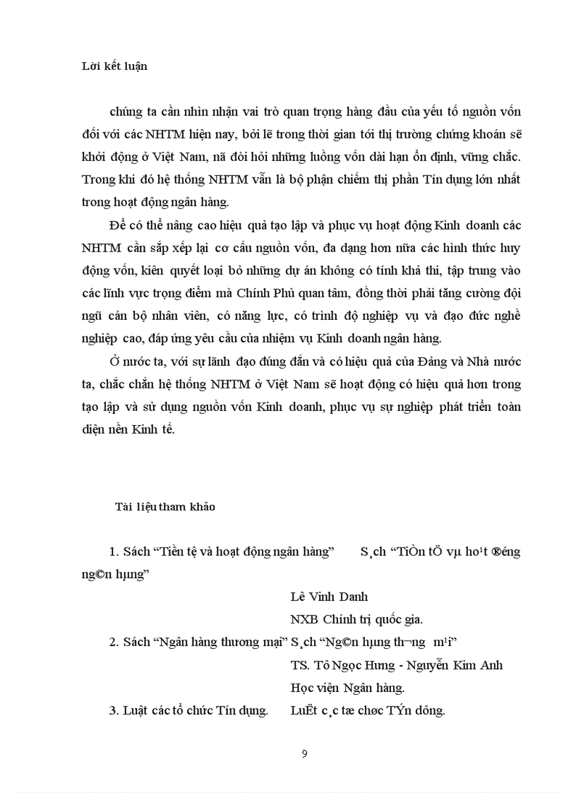 image for page Nguồn vốn kinh doanh của NHTM và giải pháp tạo lập vốn kinh doanh của NHTM ở Việt Nam 1