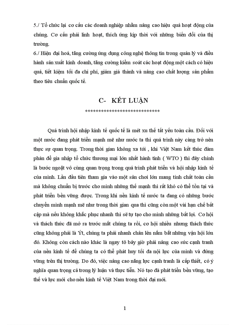 image for page Nâng cao năng lực cạnh tranh của nền kinh tế Việt Nam trong quá trình hội nhập kinh tế khu vực và quốc tế