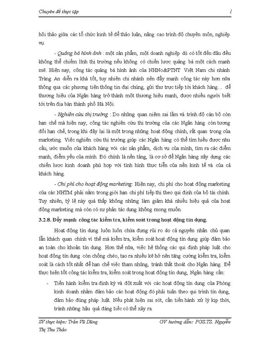 image for page Giải pháp nâng cao chất lượng tín dụng trung và dài hạn tại NHNo PTNT Việt Nam chi nhánh Tràng An