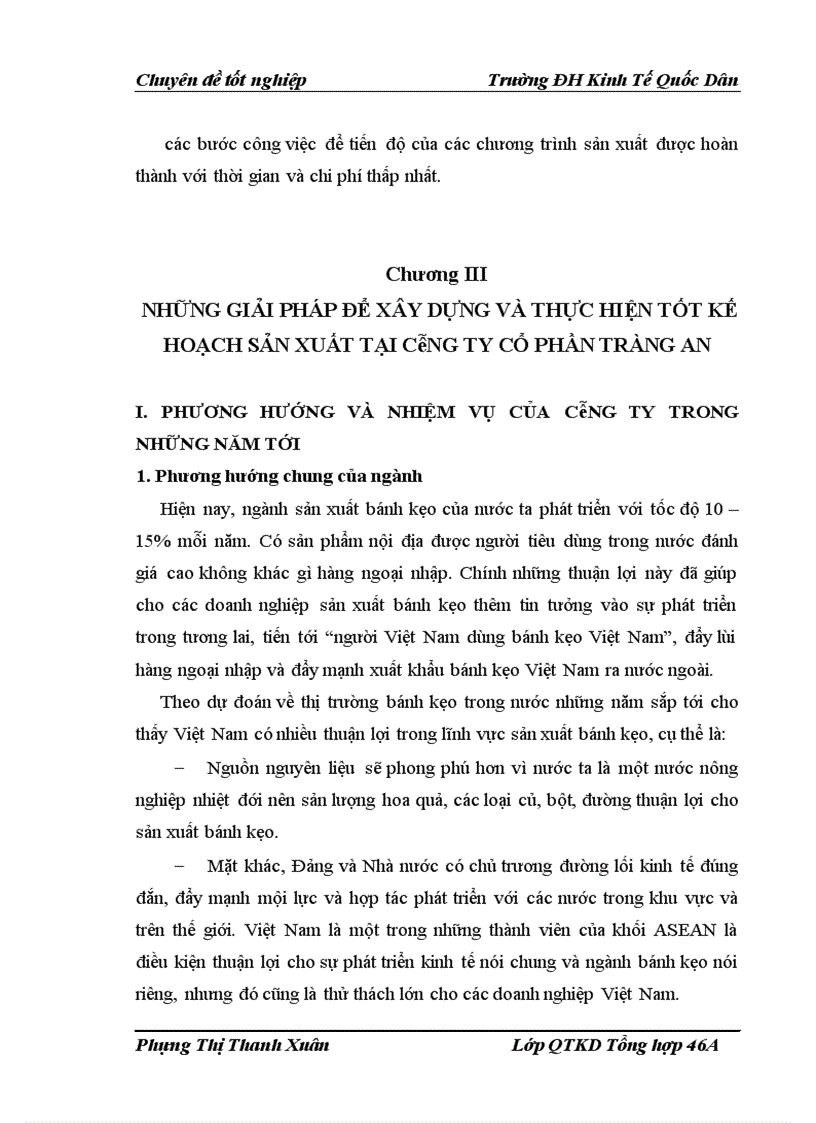 image for page Xây dựng tổ chức thực hiện kế hoạch và chương trình sản xuất của Công ty Cổ phần Tràng An 1