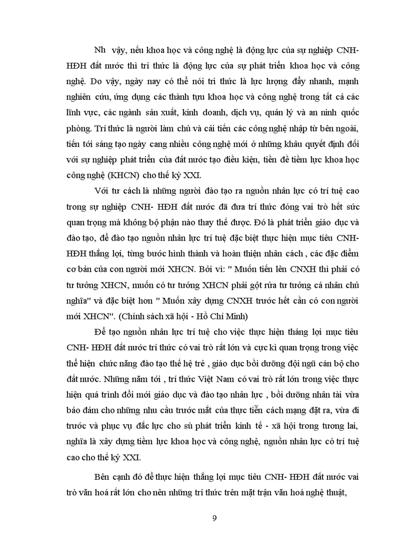 image for page Trí thức trong sự nghiệp Công nghiệp hoá Hiện đại hoá ở nước ta hiện nay