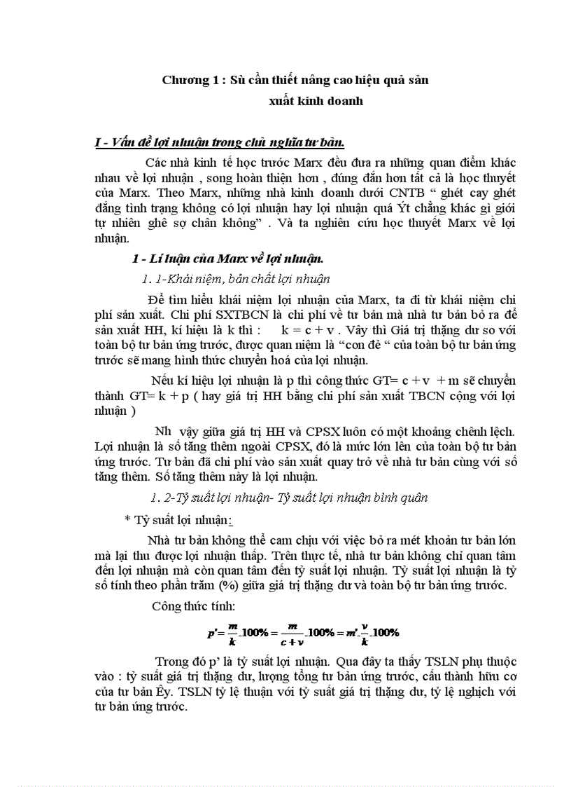 image for page Vấn đề lợi nhuận với việc nâng cao hiệu quả kinh tế trong sản xuất của các doanh nghiệp nước ta hiện nay 1