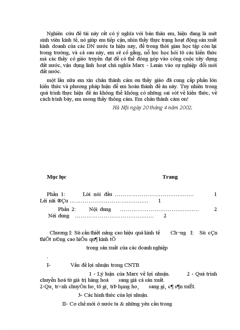 image for page Vấn đề lợi nhuận với việc nâng cao hiệu quả kinh tế trong sản xuất của các doanh nghiệp nước ta hiện nay 1