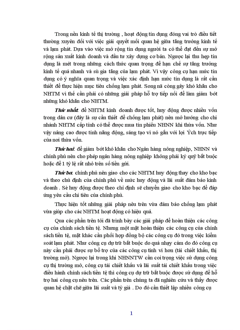 image for page Sử dụng chính sách tiền tệ nhằm kiểm soát lạm phát 1