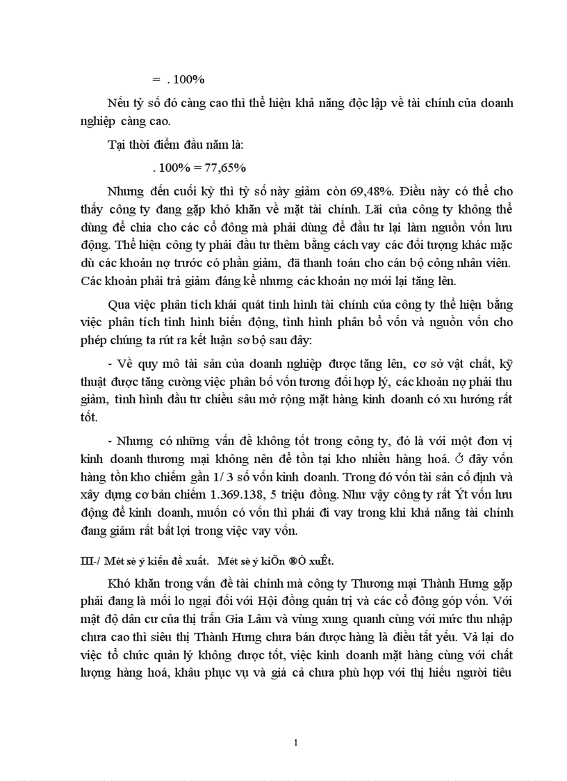 image for page Hoàn thiện việc lập và phân tích Báo cáo tài chính của Công ty Thương mại Thành Hưng
