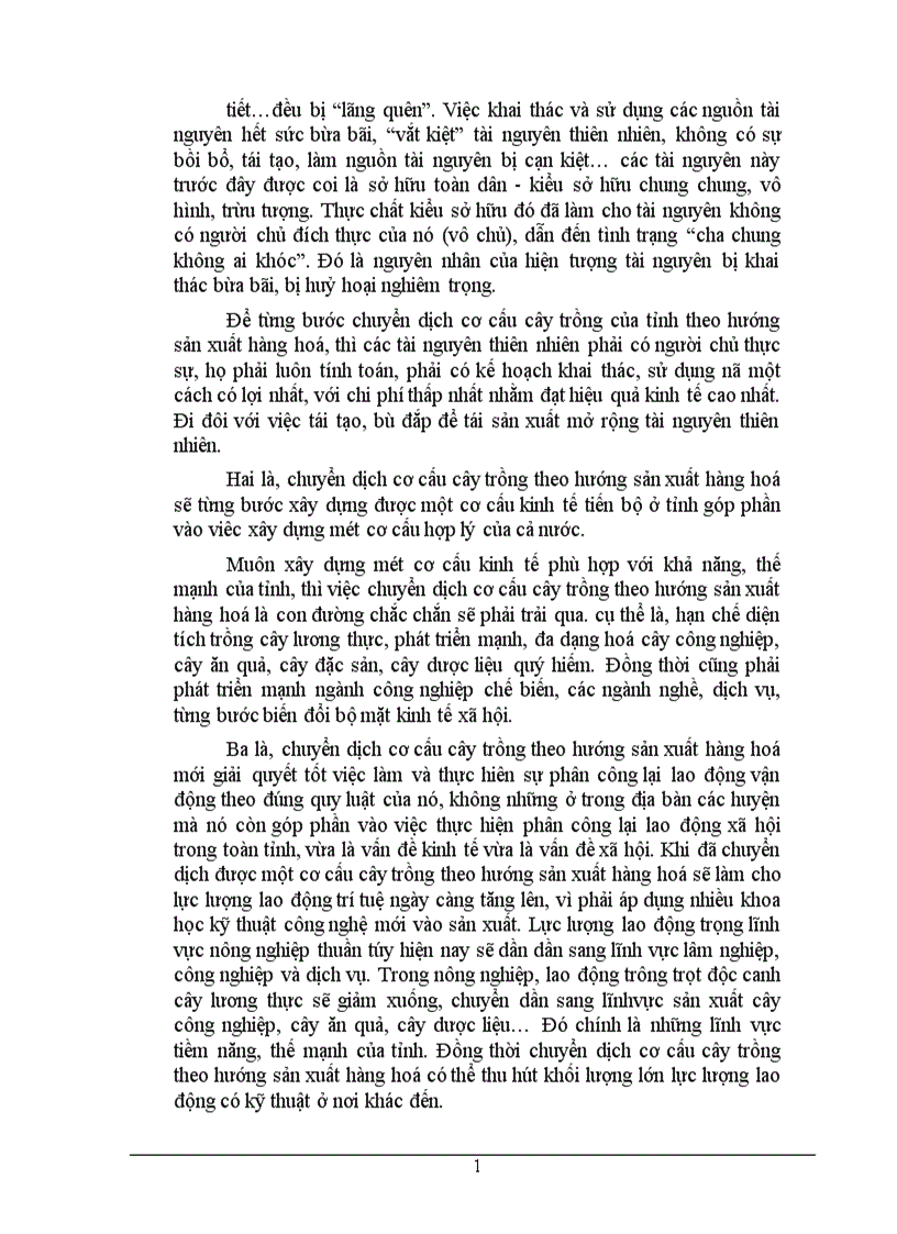 image for page Những vấn đề về định hướng chuyển dịch cơ cấu cây trồng theo hướng sản xuất hàng hoá của tỉnh Lào Cai trong một số năm tới