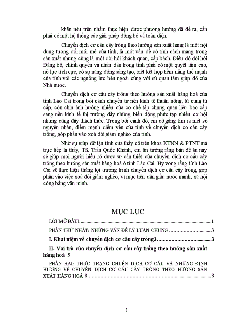 image for page Những vấn đề về định hướng chuyển dịch cơ cấu cây trồng theo hướng sản xuất hàng hoá của tỉnh Lào Cai trong một số năm tới