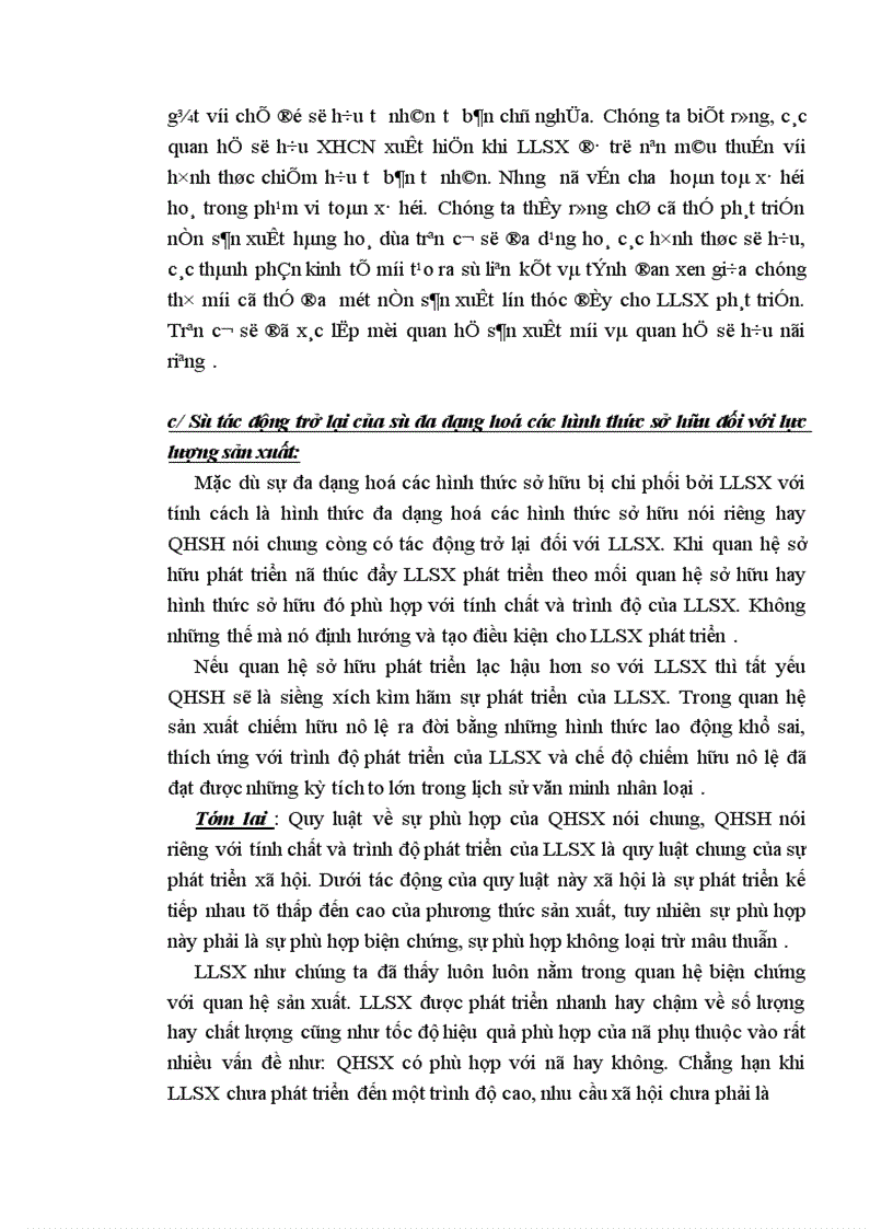 image for page Quan hệ biện chứng giữa sự phát triển của lực lượng sản xuất và sự đa dạng hoá các loại hình sở hữu ở Việt Nam 1