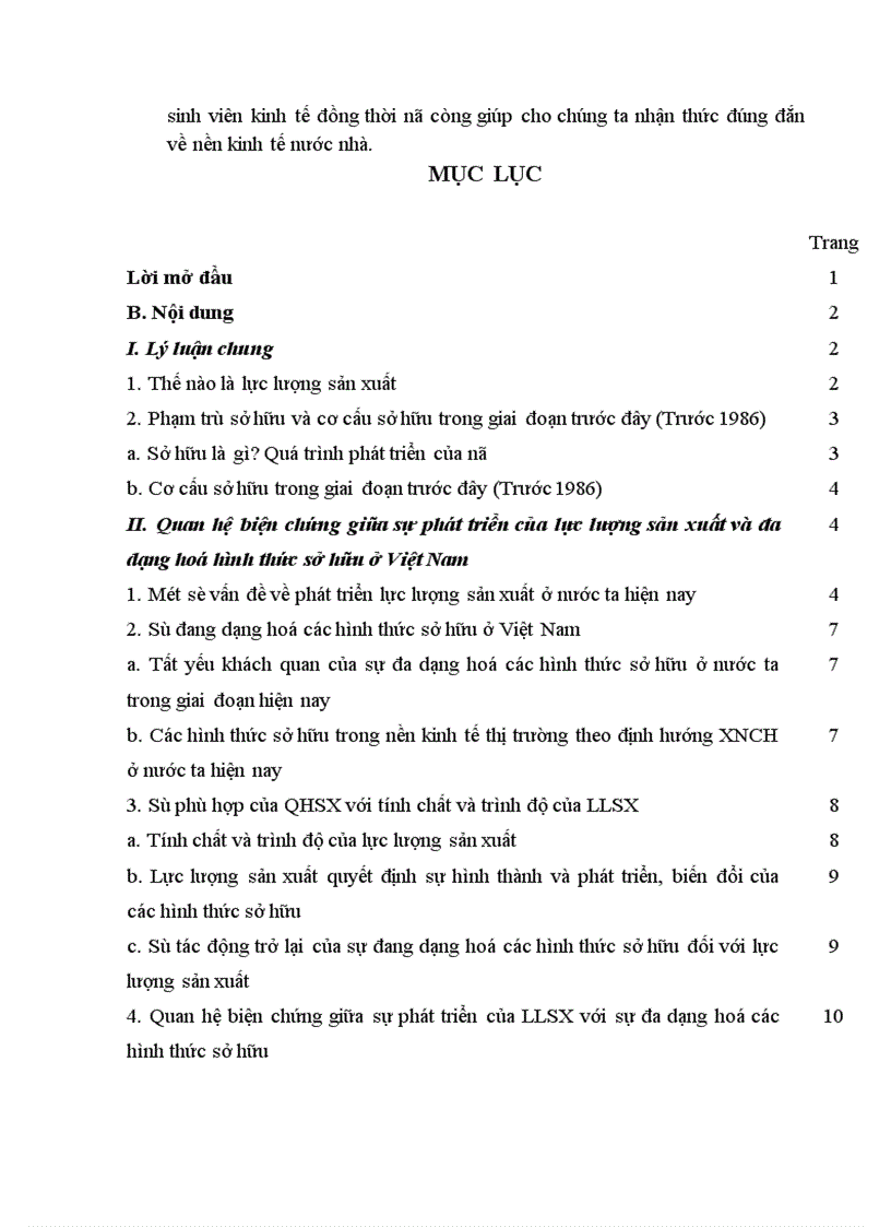 image for page Quan hệ biện chứng giữa sự phát triển của lực lượng sản xuất và sự đa dạng hoá các loại hình sở hữu ở Việt Nam 1