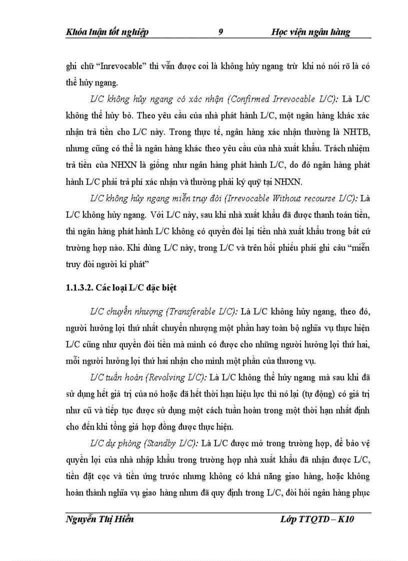 image for page Thực trạng và giải pháp hạn chế rủi ro trong thanh toán tín dụng chứng từ tại ngân hàng vietcombank chi nhánh Hoàn Kiếm