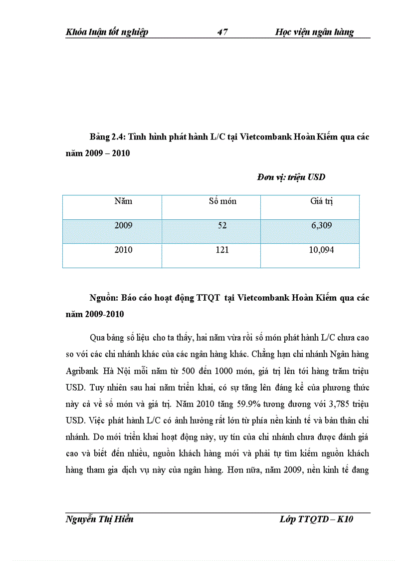 image for page Thực trạng và giải pháp hạn chế rủi ro trong thanh toán tín dụng chứng từ tại ngân hàng vietcombank chi nhánh Hoàn Kiếm