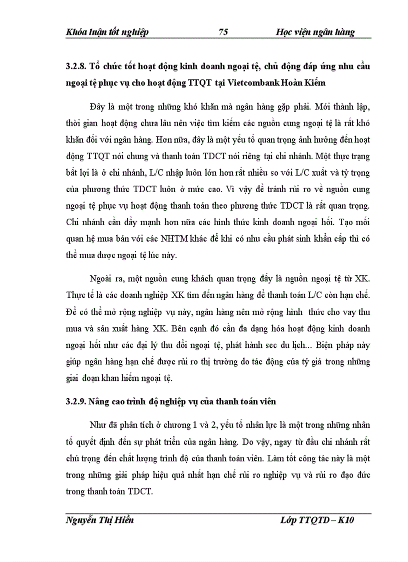 image for page Thực trạng và giải pháp hạn chế rủi ro trong thanh toán tín dụng chứng từ tại ngân hàng vietcombank chi nhánh Hoàn Kiếm