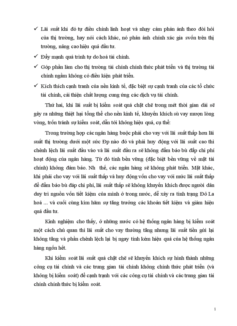 image for page Tự do hoá lãi suất trong điều kiện nền kinh tế Việt Nam